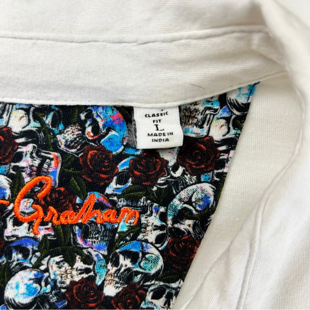 Robert Graham White Polo Size L - Picture 6 of 7